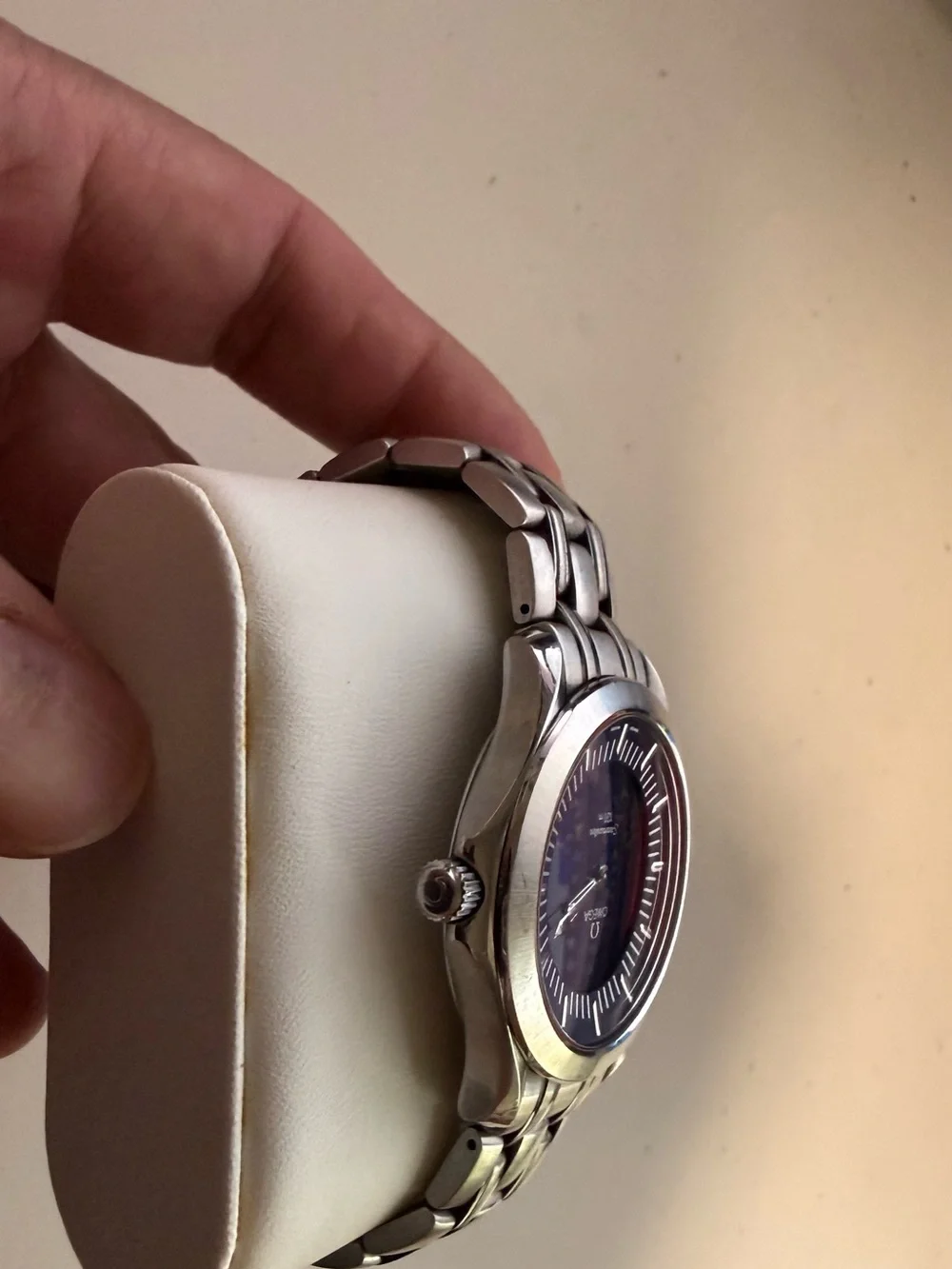 Rare Omega Seamaster digital quartz watch with Blue Dial